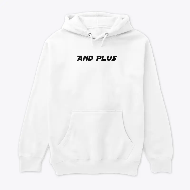 And Plus Galaxy Text | White